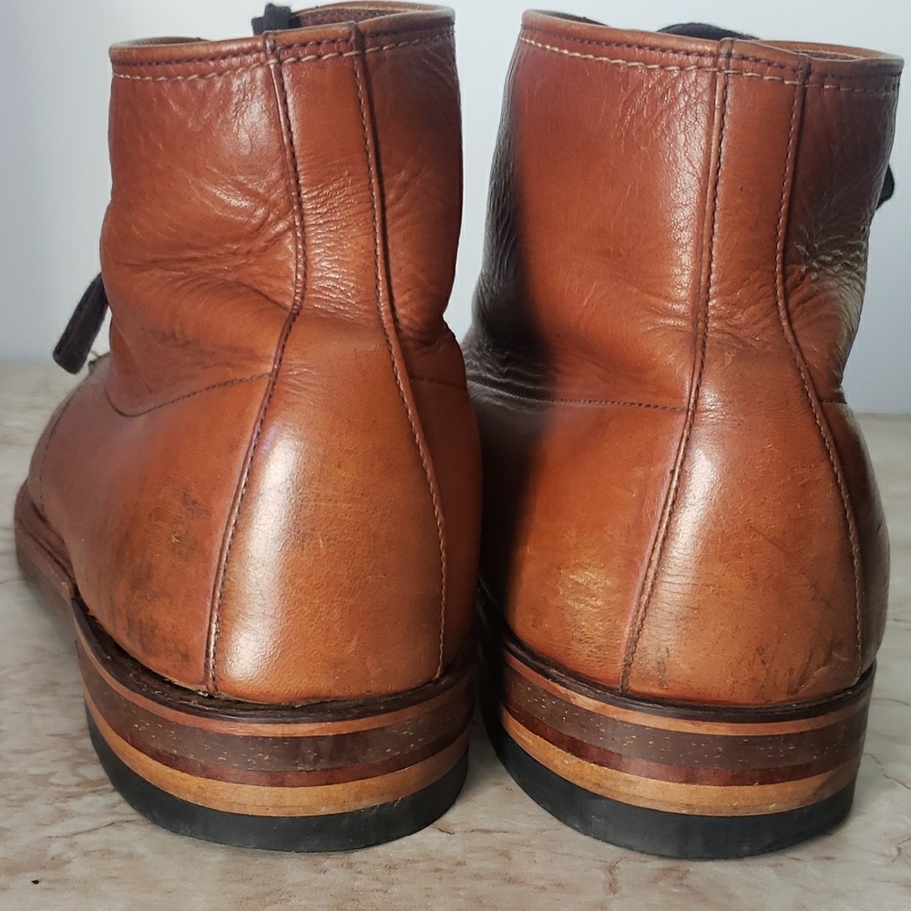 Alden Restoration Indy Men's Brown Leather Lace-Up Boots Size 12.5 - Picture 9 of 12